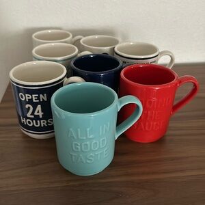 Set of 8 Kate Spade Lenox Mugs